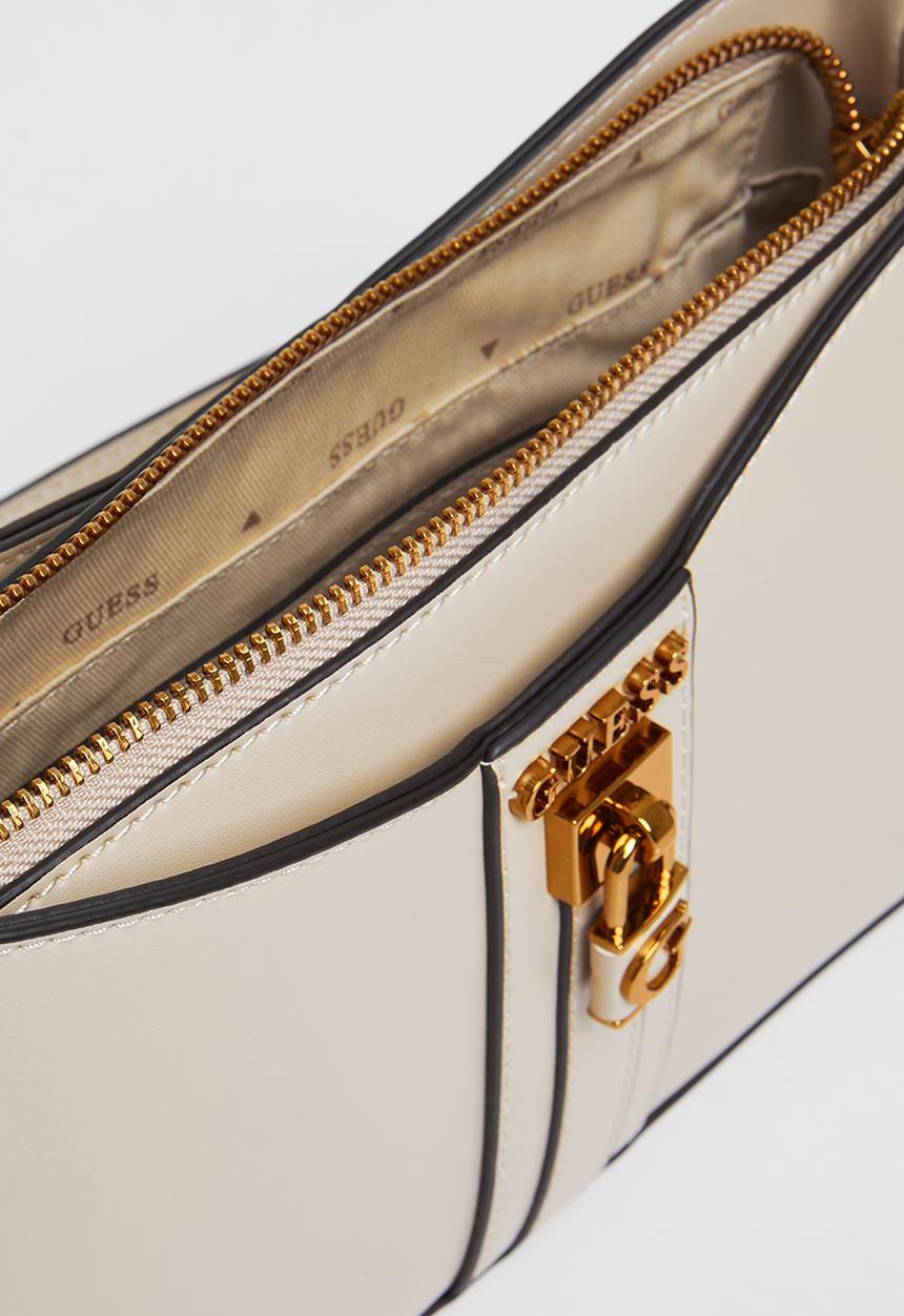 GUESS - Ginevra elite shoulder bag - light rum