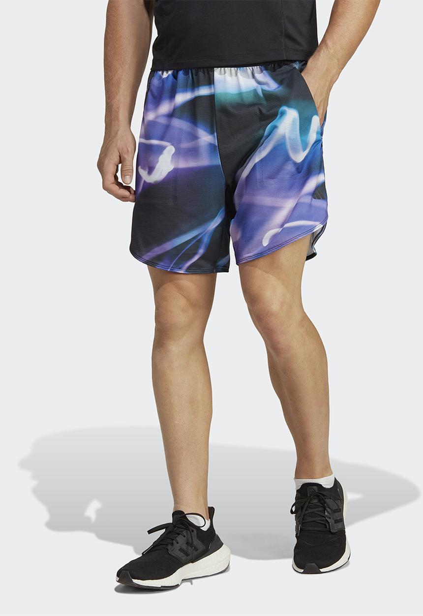 adidas Performance - Designed for Training HEAT.RDY HIIT allover print shorts - multi