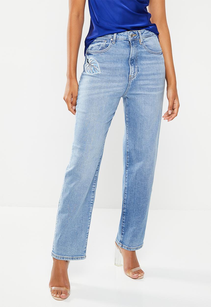 GUESS - High rise straight - light wash