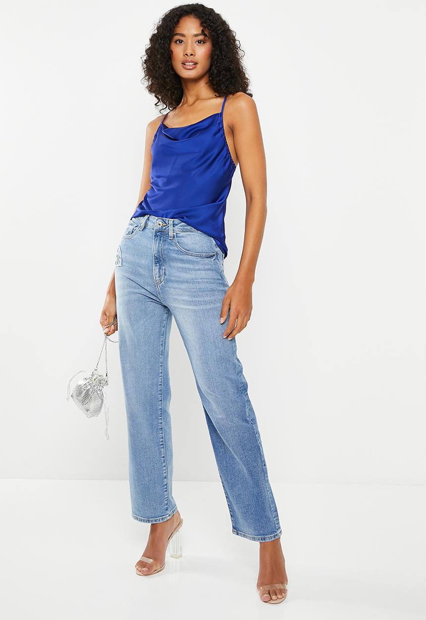 GUESS - High rise straight - light wash