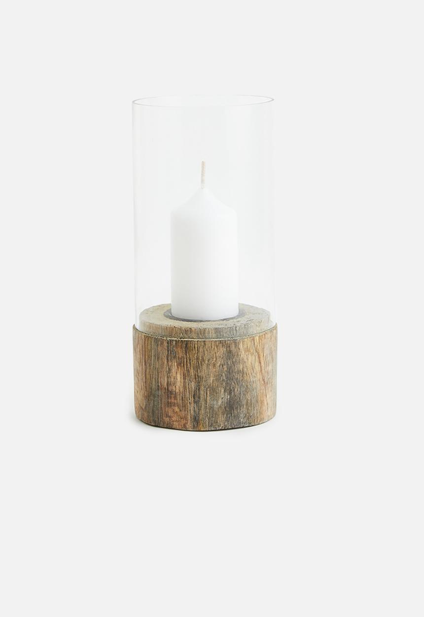 H&S - Tealight holder - wood