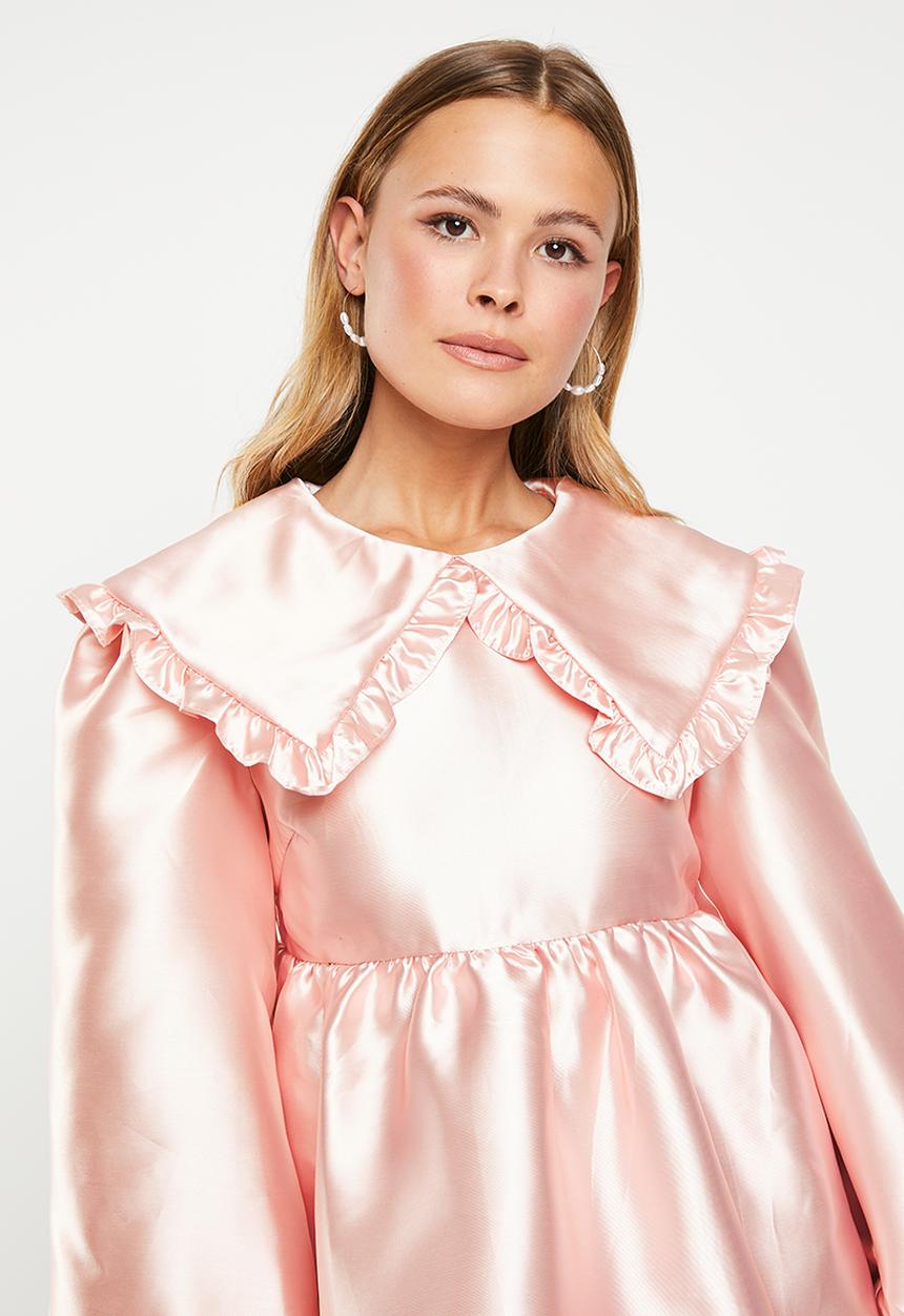 Glamorous - Satin midi dress - soft pink