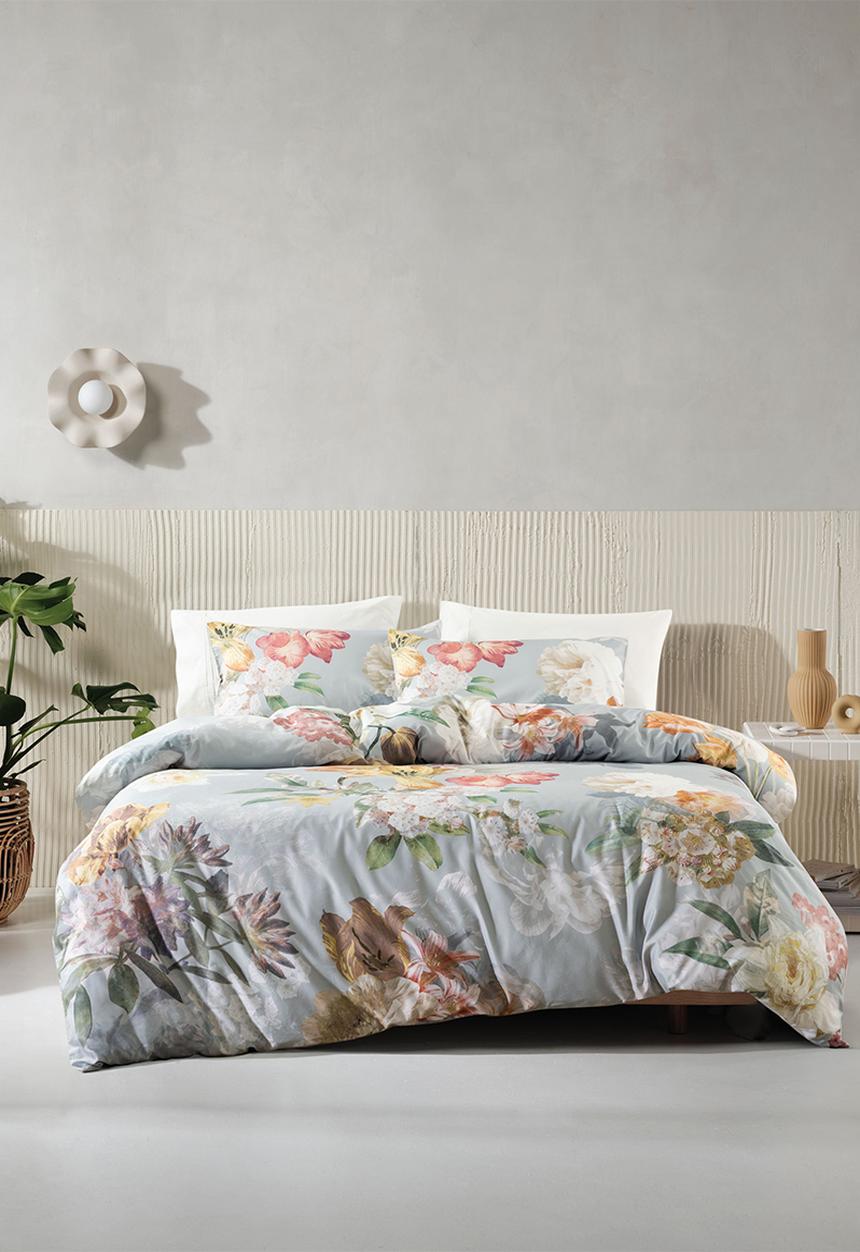 Linen House - Cadencia duvet cover set - duck egg