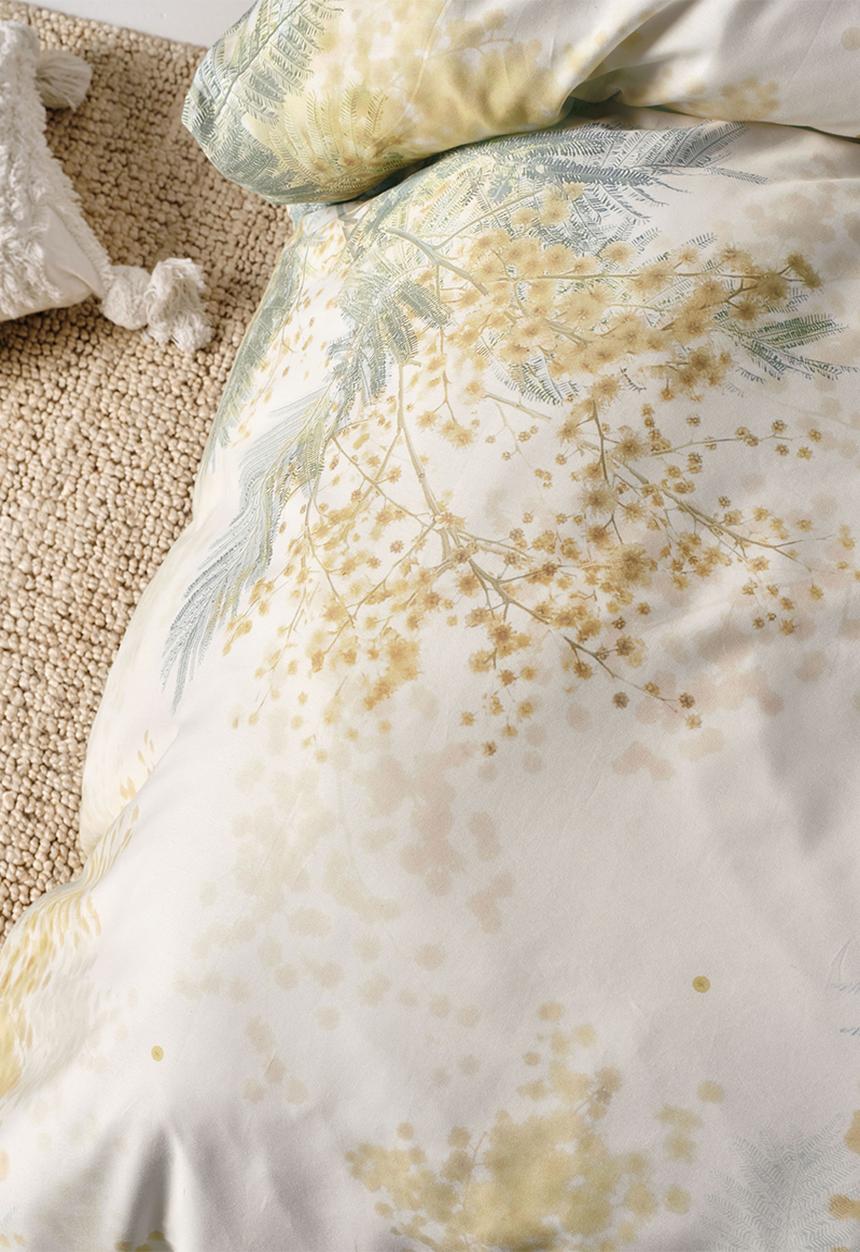 Linen House - Mimosa duvet cover set - yellow