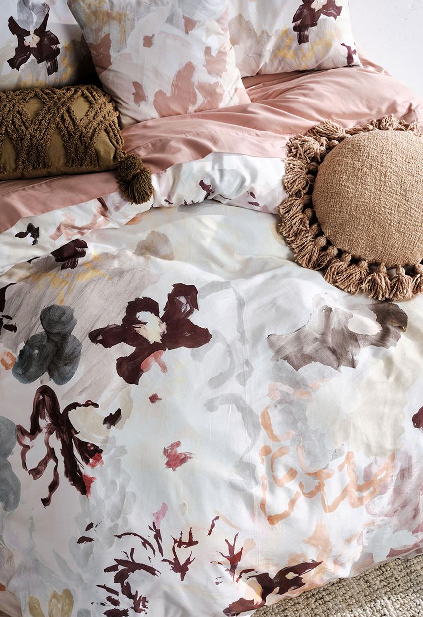 Linen House - Symphony duvet cover set - vanilla