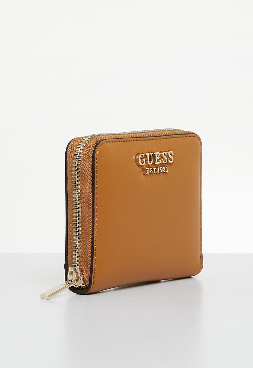 GUESS - Laurel slg small zip around - cognac