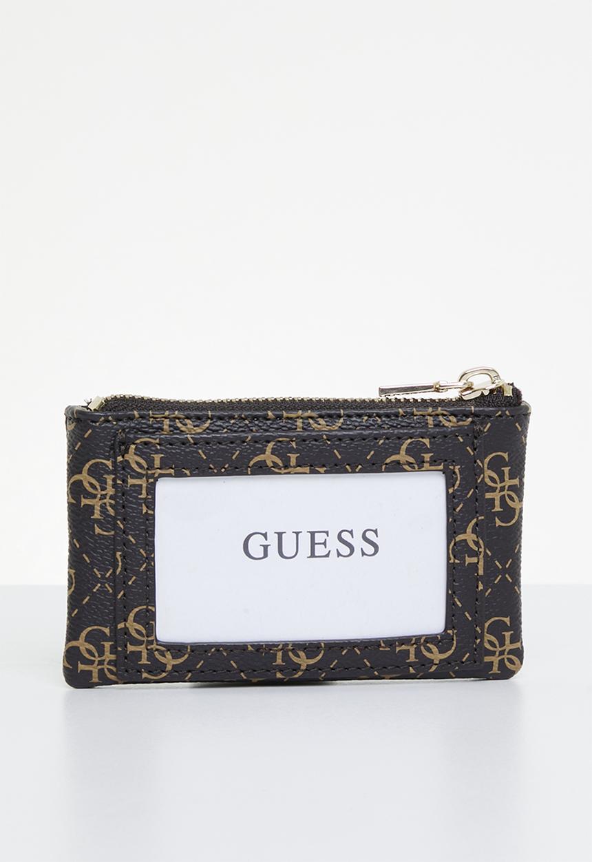 GUESS - Laurel slg zip pouch - brown