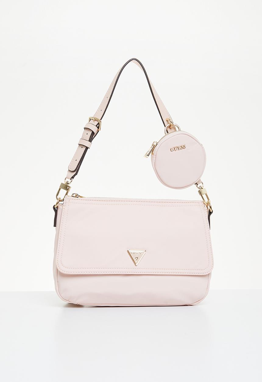 GUESS - Eco gemma top zip shoulder bag - light rose