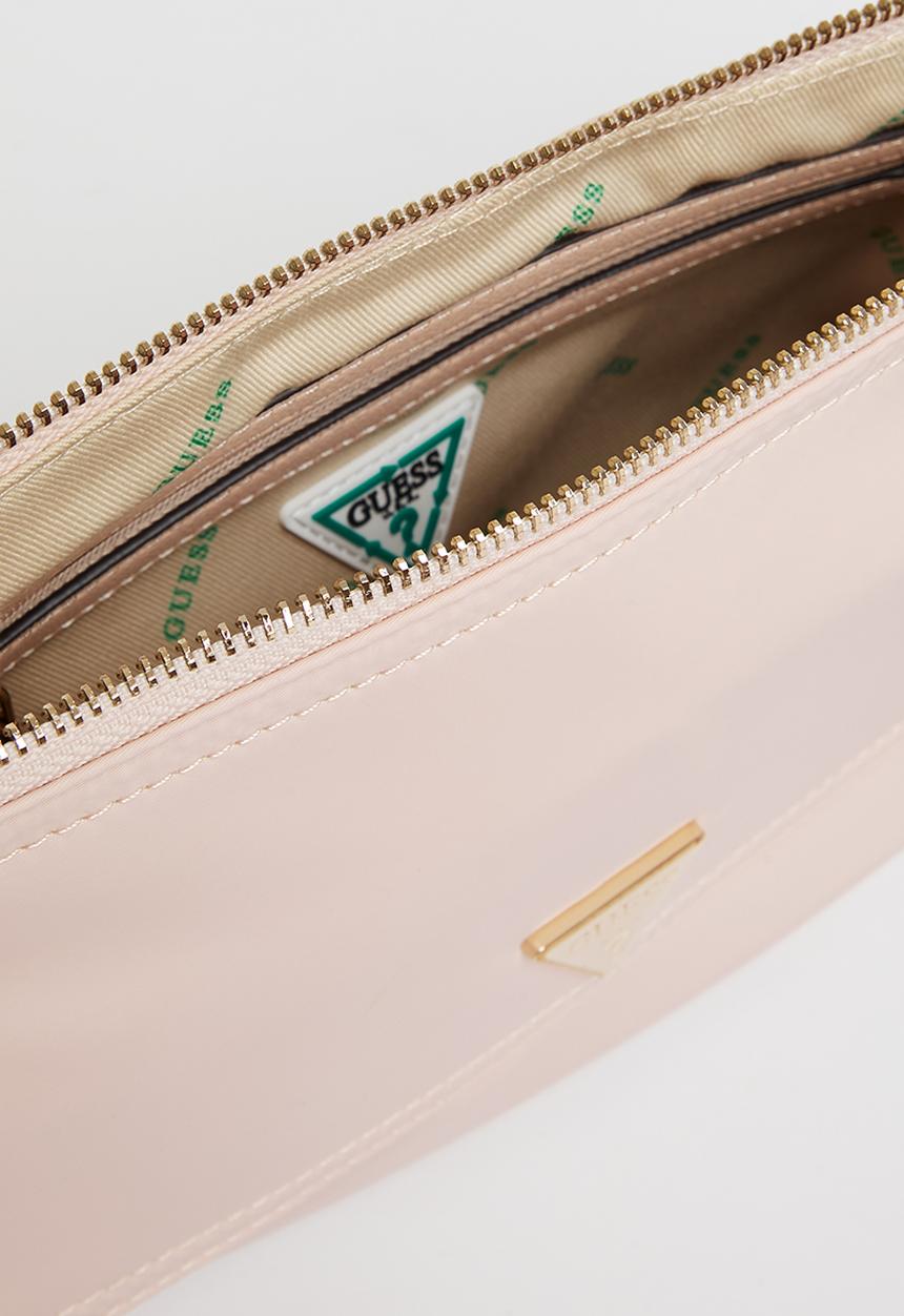 GUESS - Eco gemma top zip shoulder bag - light rose