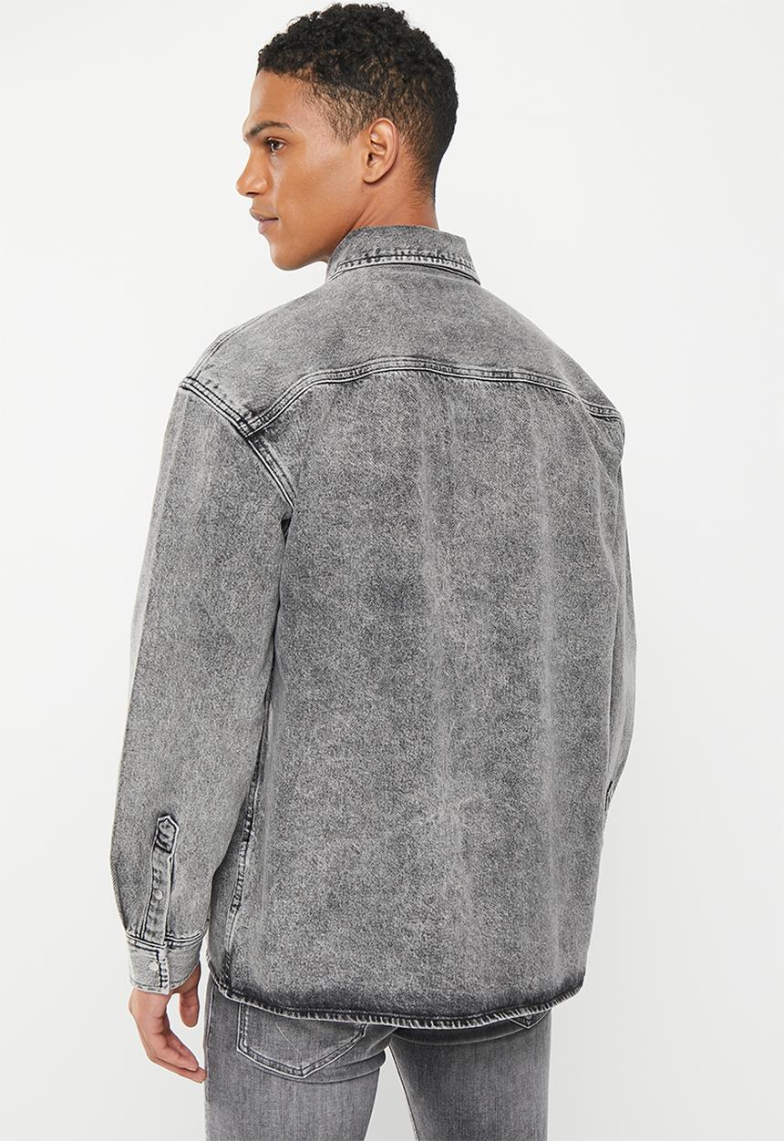 Calvin Klein - Oversized denim shirt - denim grey