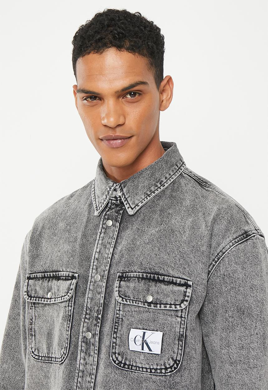 Calvin Klein - Oversized denim shirt - denim grey