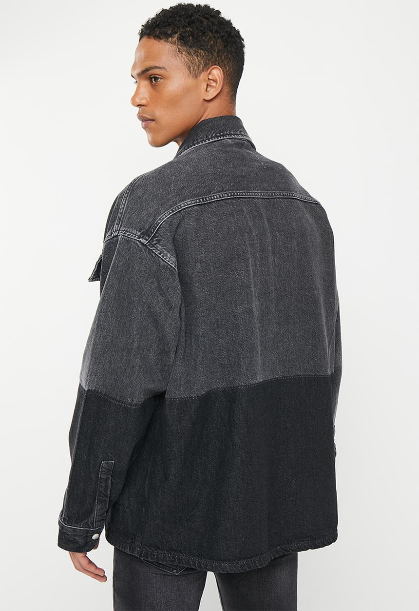 Calvin Klein - Oversized utility shirt jacket - denim grey