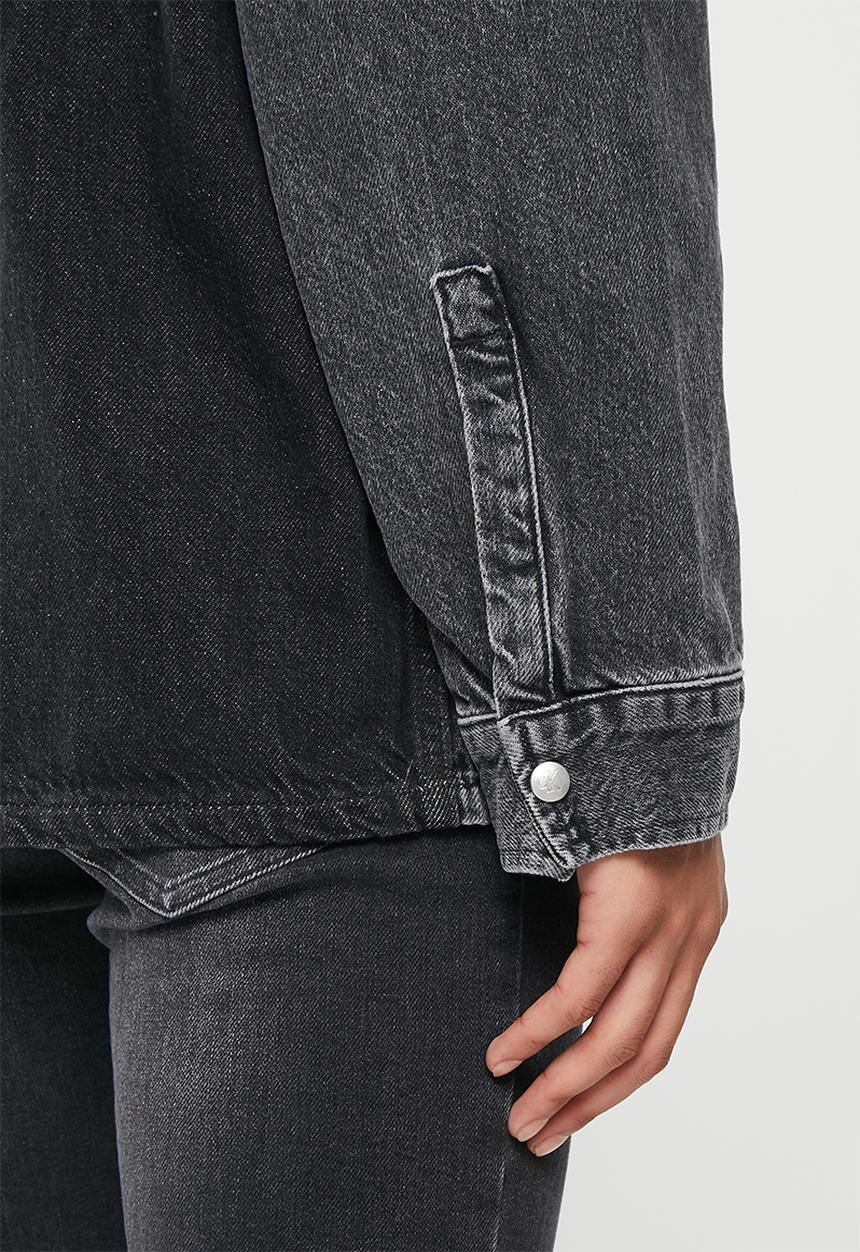 Calvin Klein - Oversized utility shirt jacket - denim grey