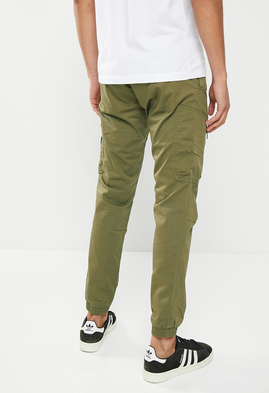 Calvin Klein - Skinny washed cargo pant - burnt olive