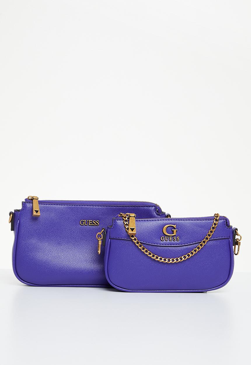 GUESS - Nell double pouch crossbody - violet