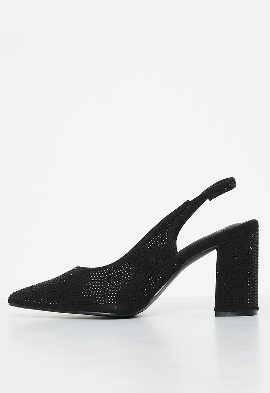 MILLA - Daphne slingback heel - black