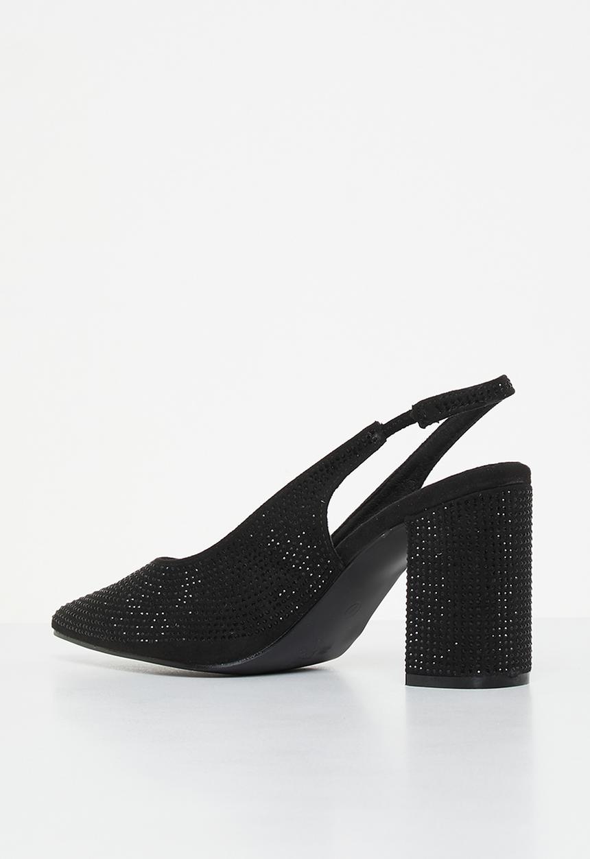 MILLA - Daphne slingback heel - black