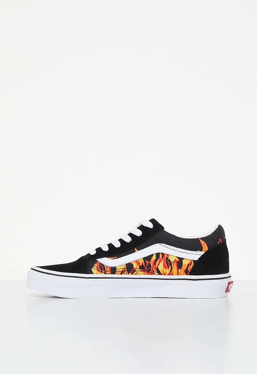 Vans - Jn old skool - digi flame black