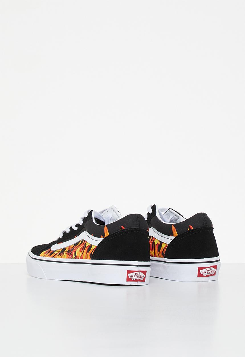 Vans - Jn old skool - digi flame black