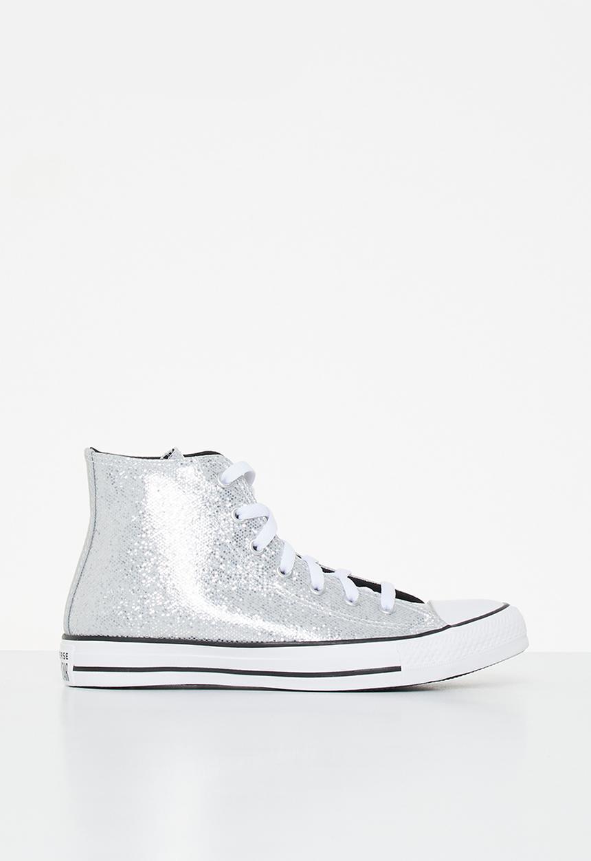 Converse - Chuck taylor all star glitter glow hi - silver/ash stone/black