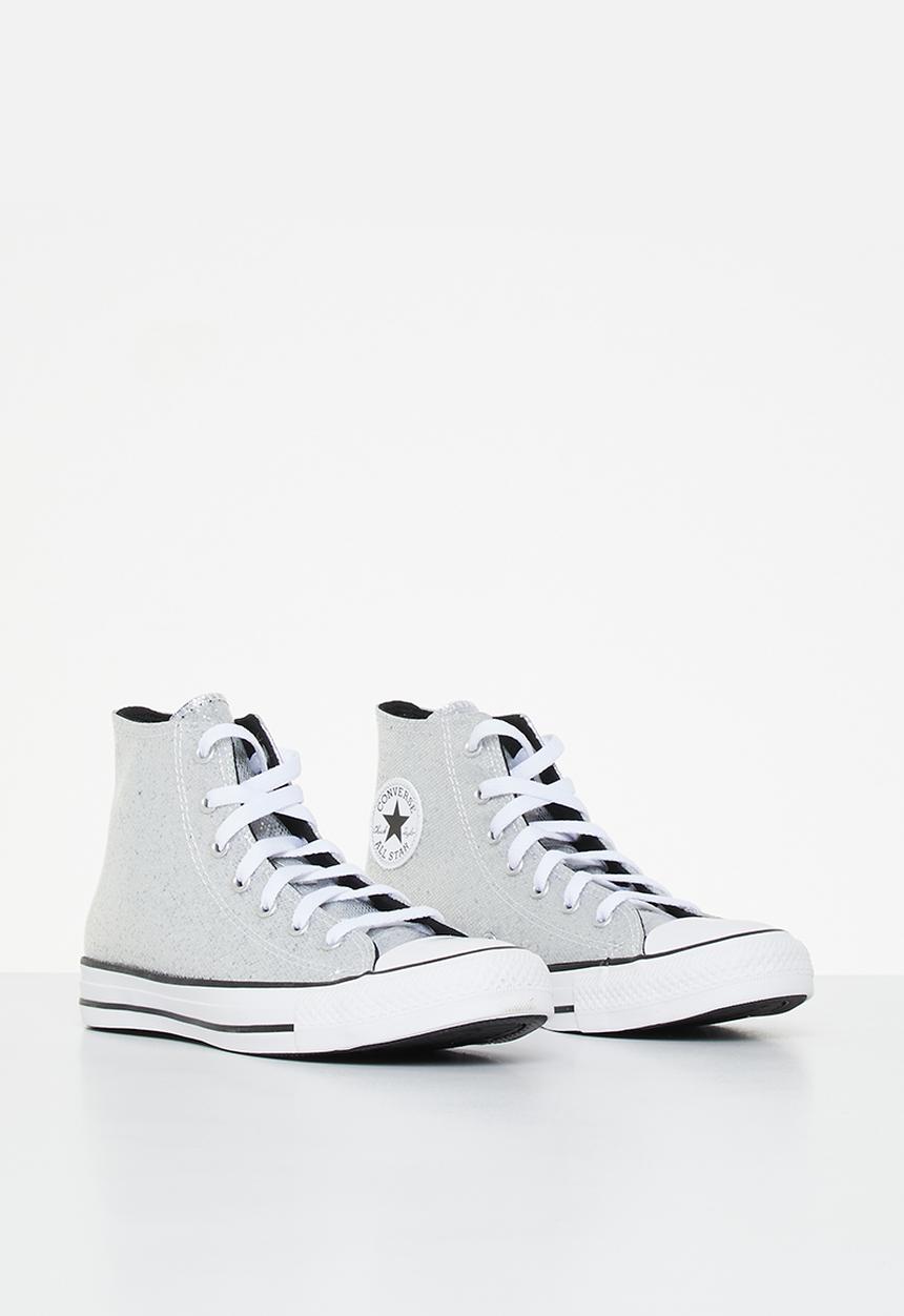 Converse - Chuck taylor all star glitter glow hi - silver/ash stone/black
