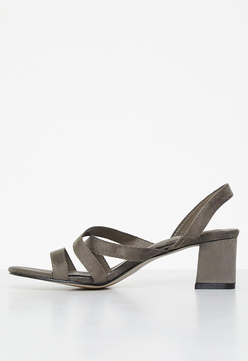 edit - Berkley slingback block heel - grey