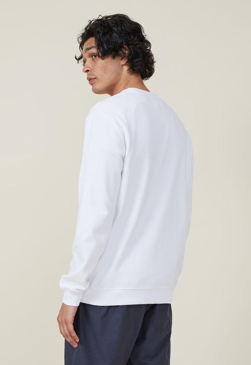 Cotton On - Graphic crew fleece - white/nyc crest