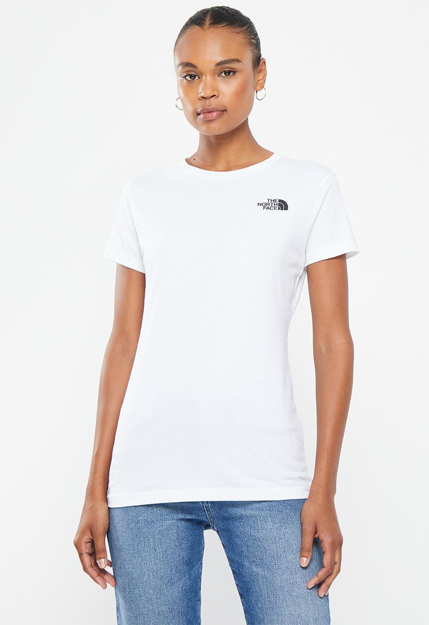 The North Face - W short sleeve red box tee - tnf white