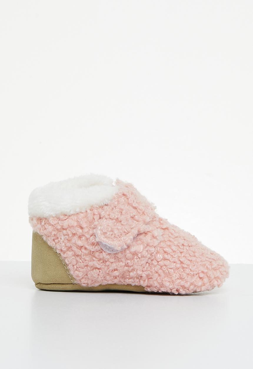 Pop Candy - Sherpa booties - pink