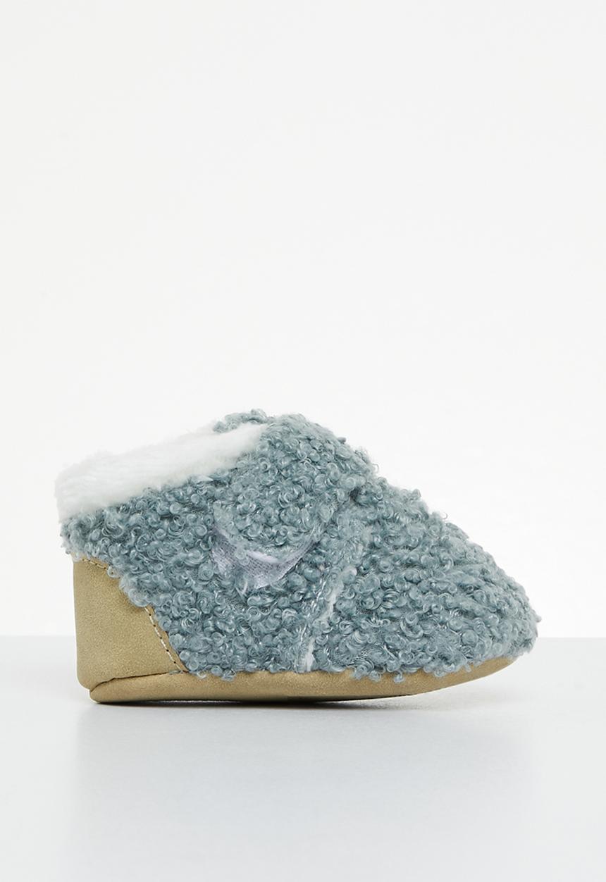 Pop Candy - Sherpa booties - blue