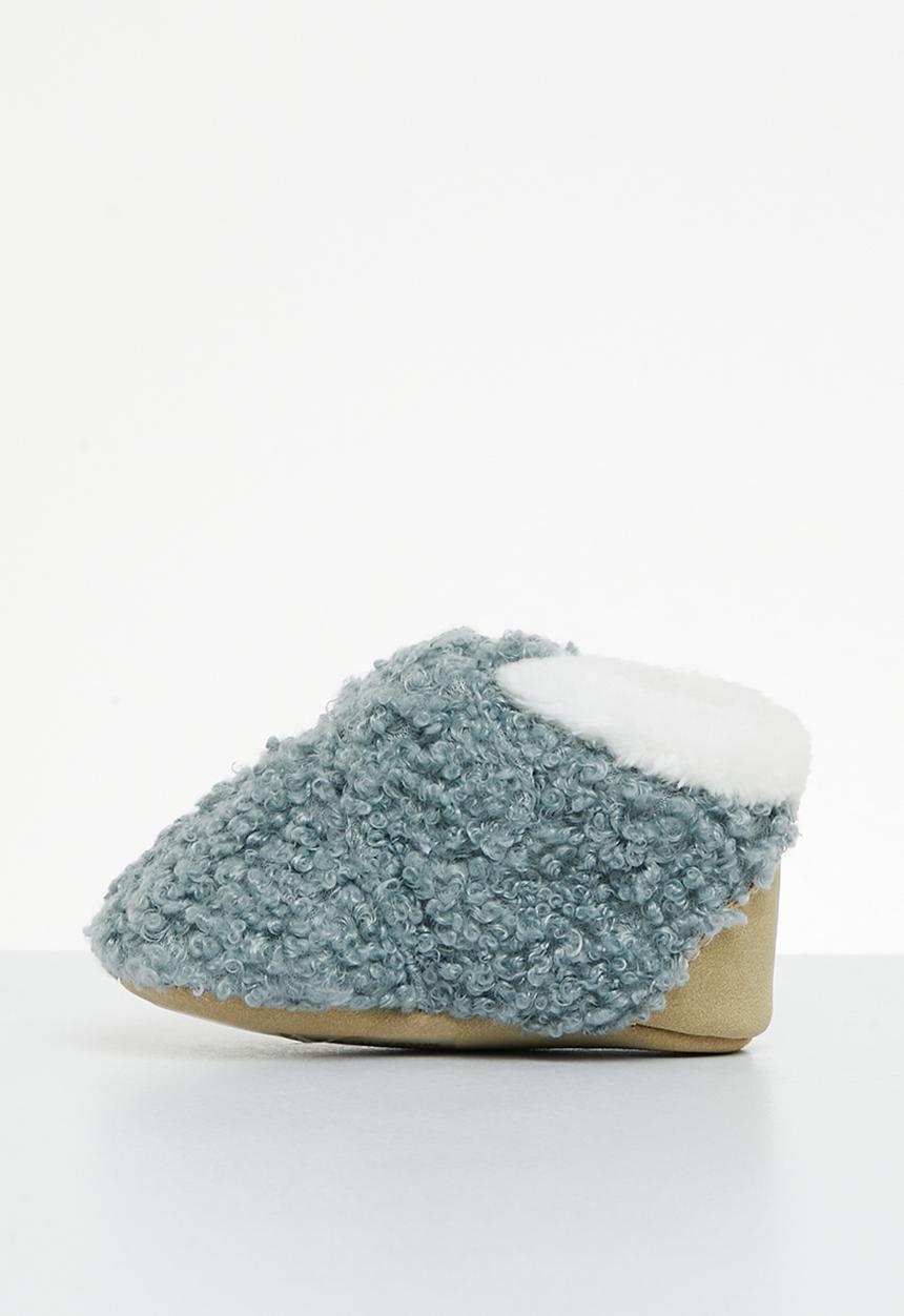 Pop Candy - Sherpa booties - blue