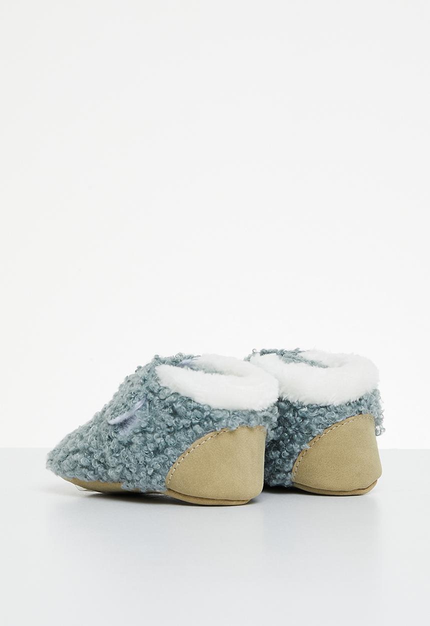 Pop Candy - Sherpa booties - blue
