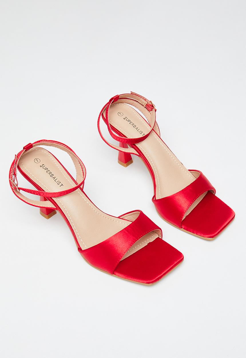 Superbalist - Sutton ankle strap stiletto heel - red