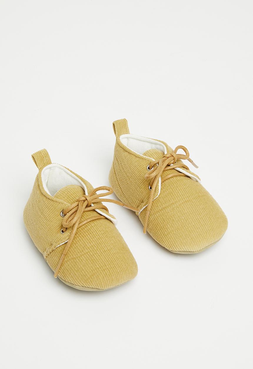 Pop Candy - Corduroy soft sole shoe - tan