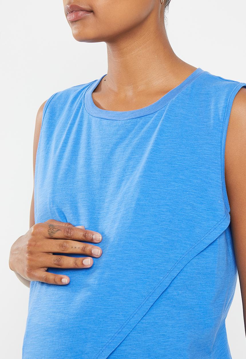 Superbalist - Maternity nursing wrap tank - royal blue