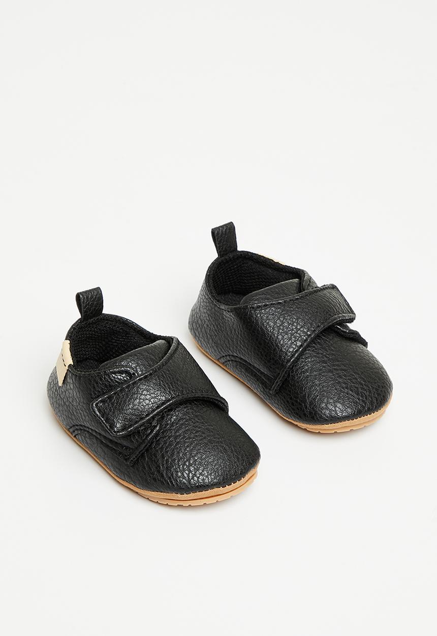 Pop Candy - Soft sole shoe with velcro strap - black