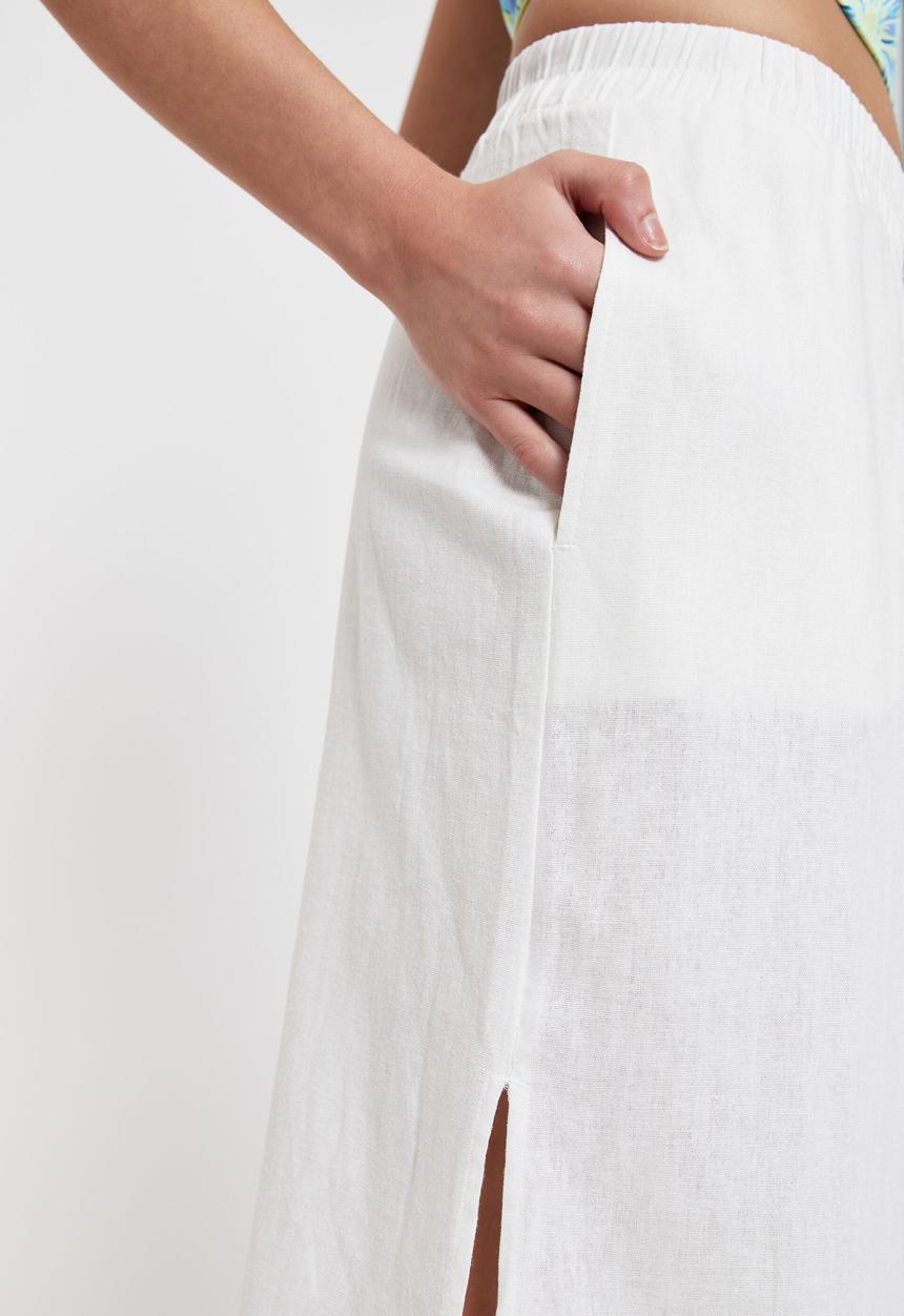 Supré  - Carrie maxi linen skirt - white