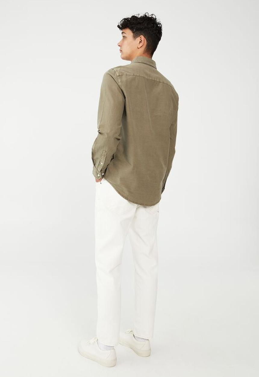 Cotton On - Mayfair long sleeve shirt - vintage khaki