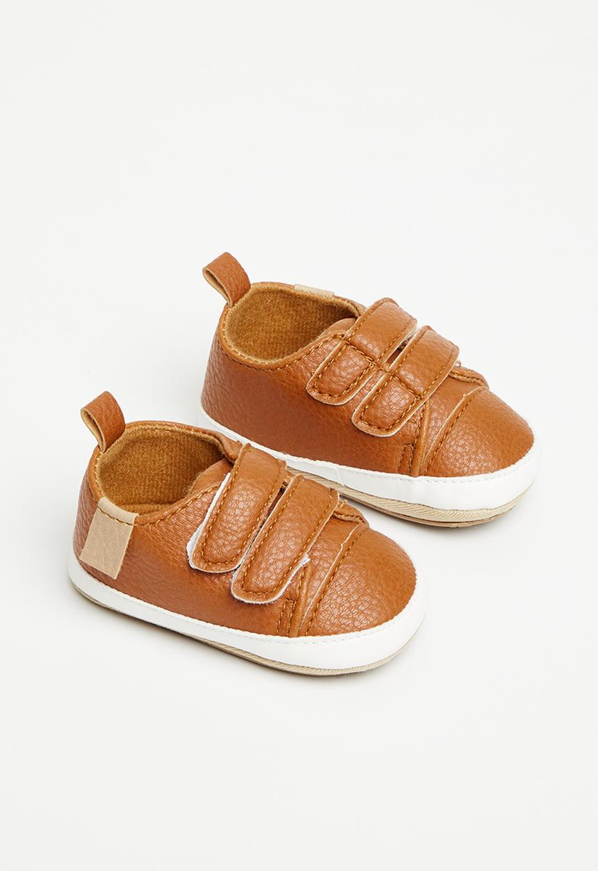 Pop Candy - Velcro strap soft sole shoe - brown