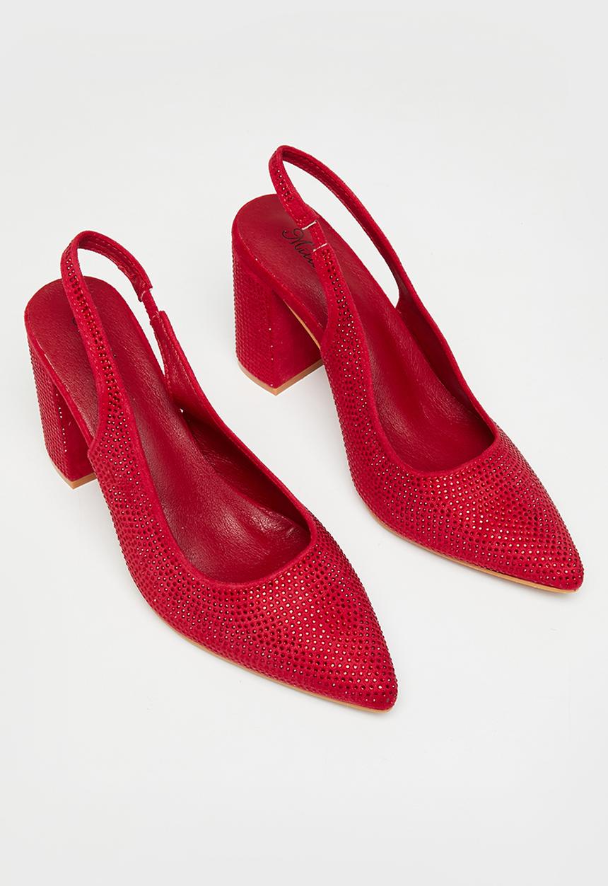 MILLA - Daphne slingback heel - red