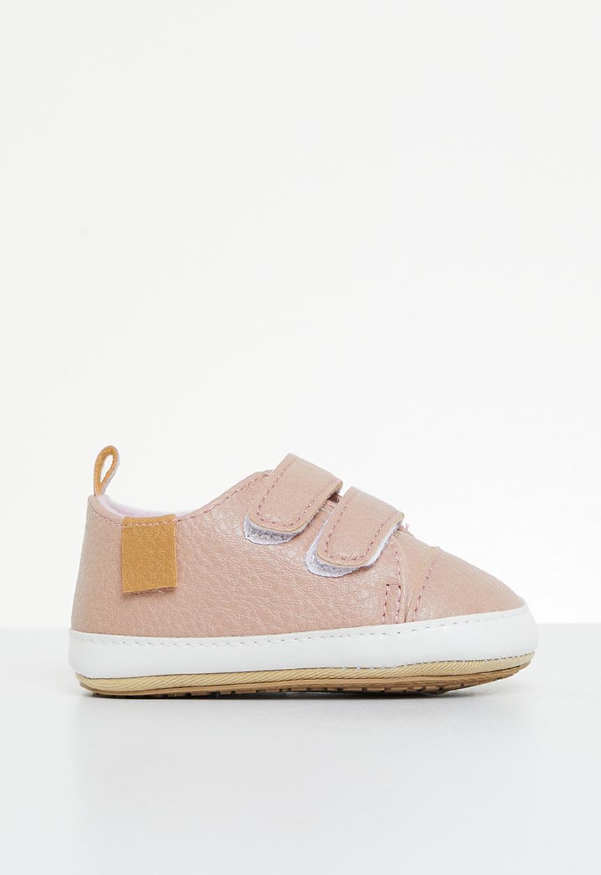 Pop Candy - Velcro strap soft sole shoe - pink