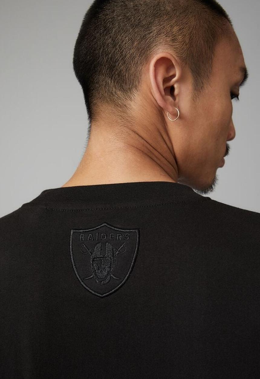 Cotton On - Oversized nfl T-shirt - lcn nfl black/raiders stealth