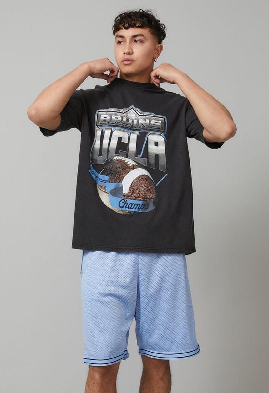 Cotton On - Oversized ucla T-shirt - lcn ucl washed black/championship