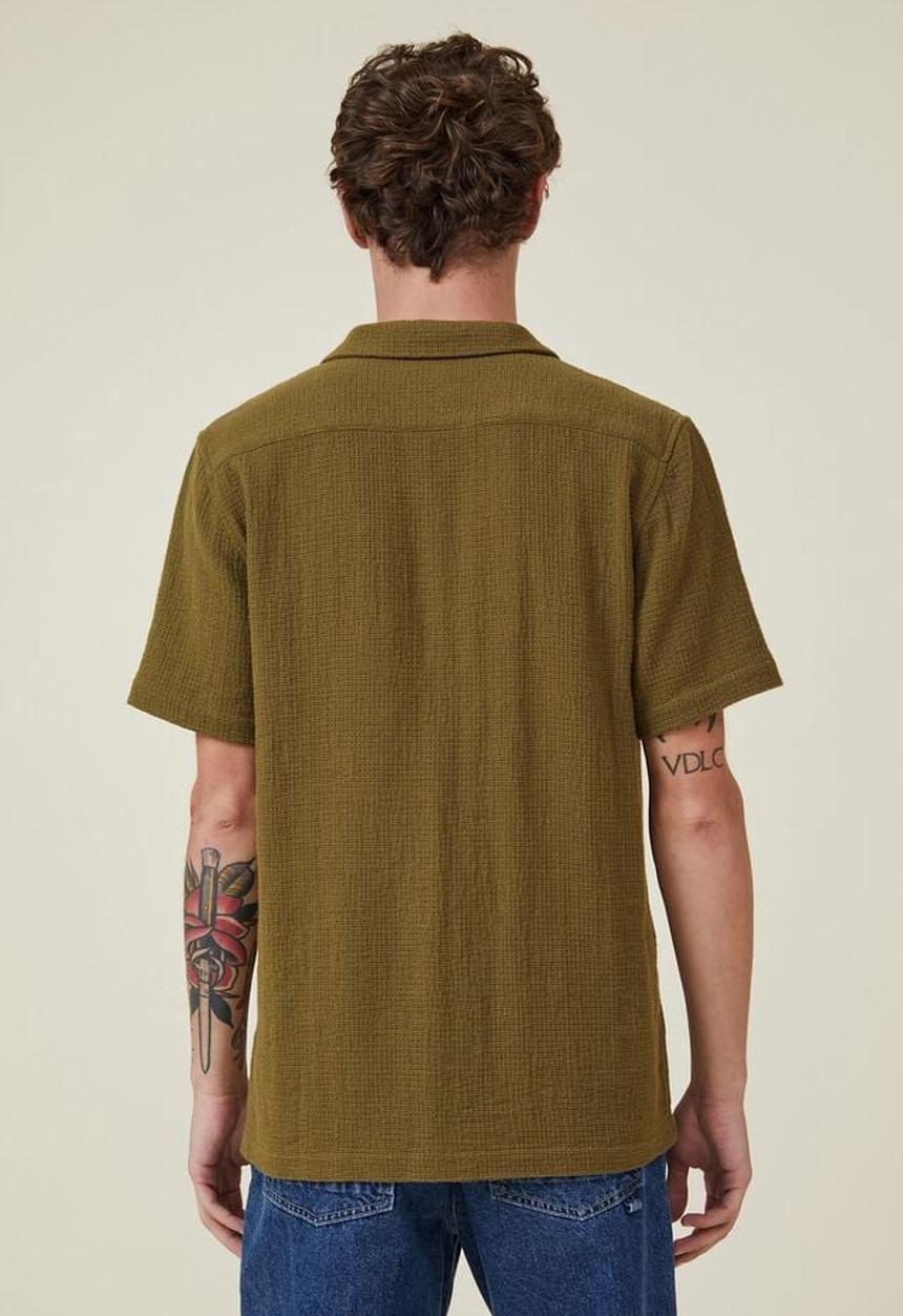 Cotton On - Palma short sleeve shirt - chartreuse