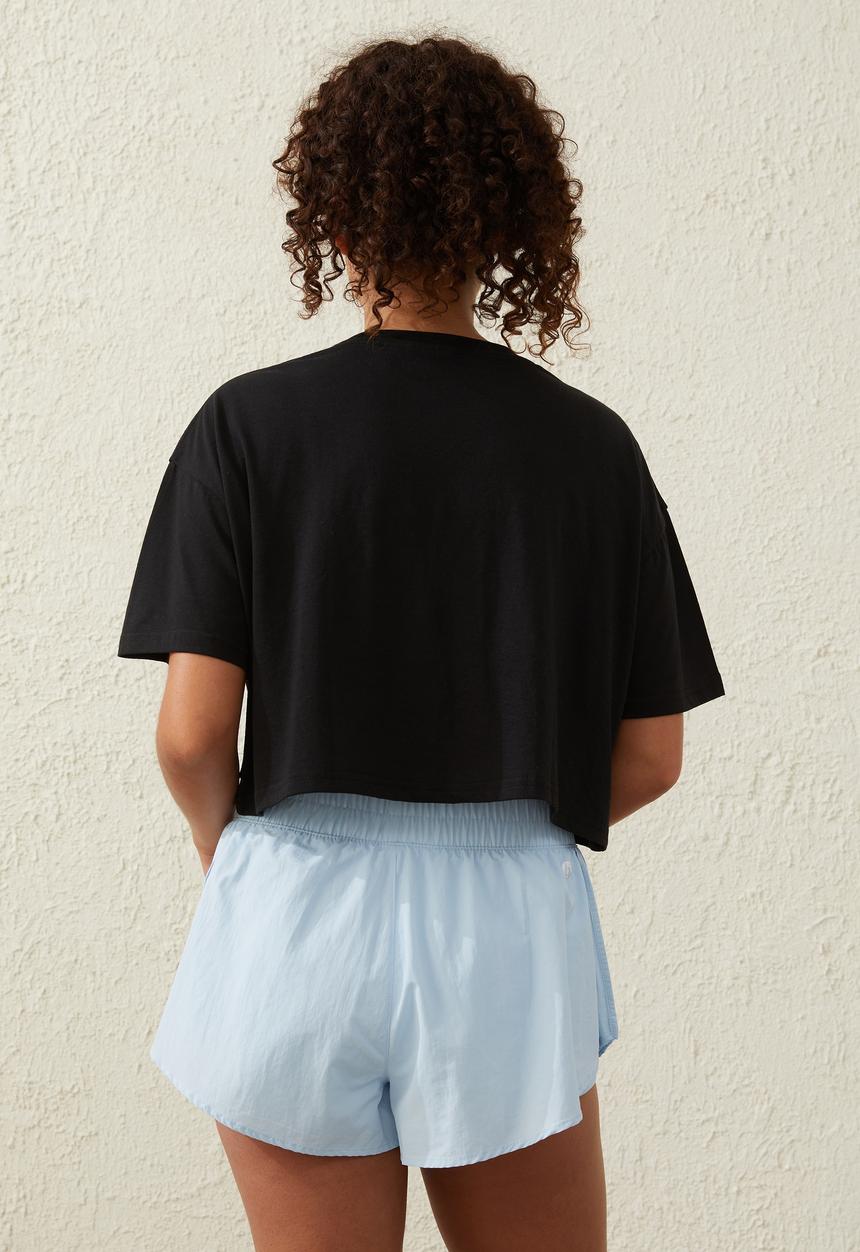 Cotton On - Relaxed active recycled graphic T-shirt - black