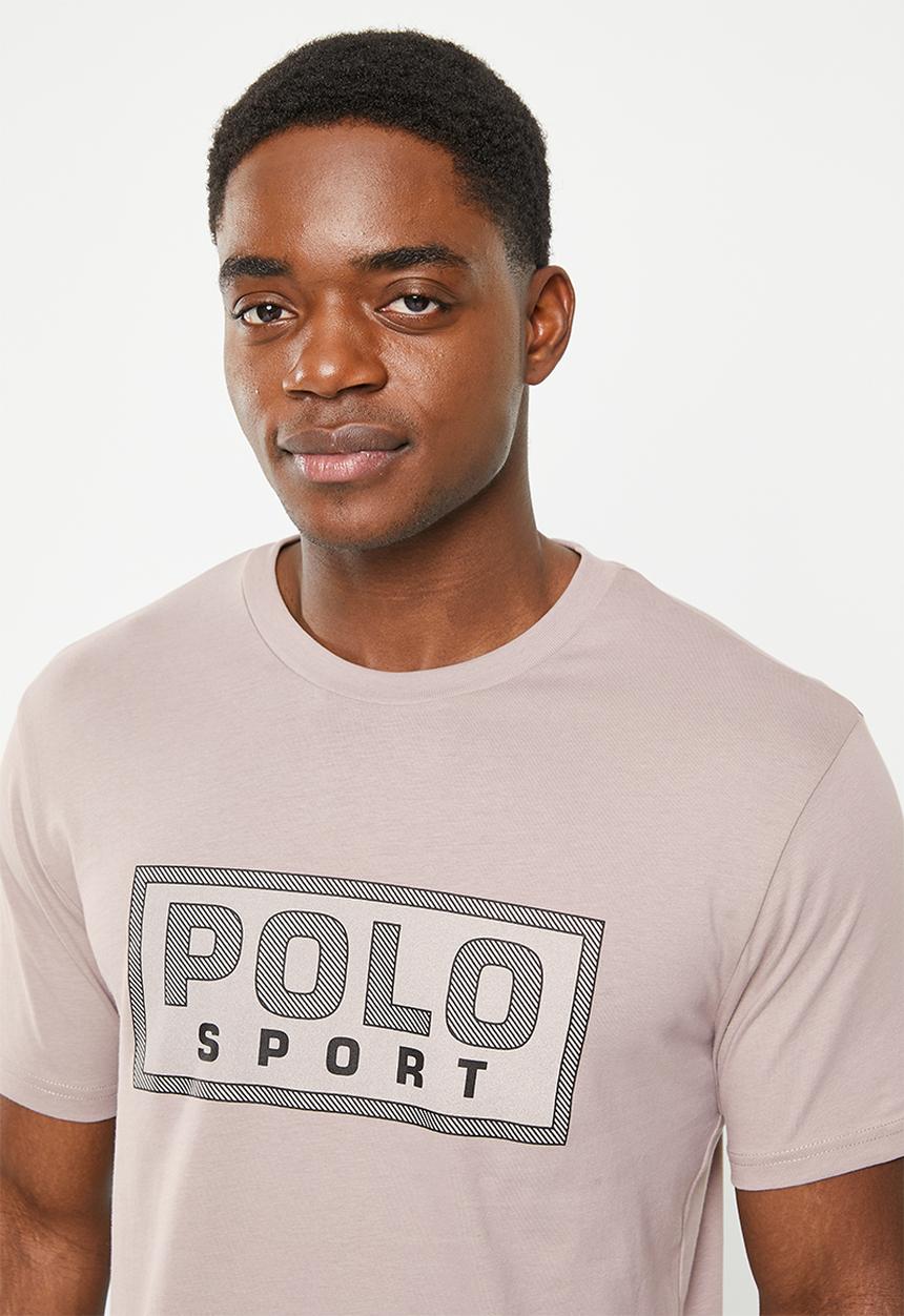 POLO - Men sport thomas block logo tee - charcoal