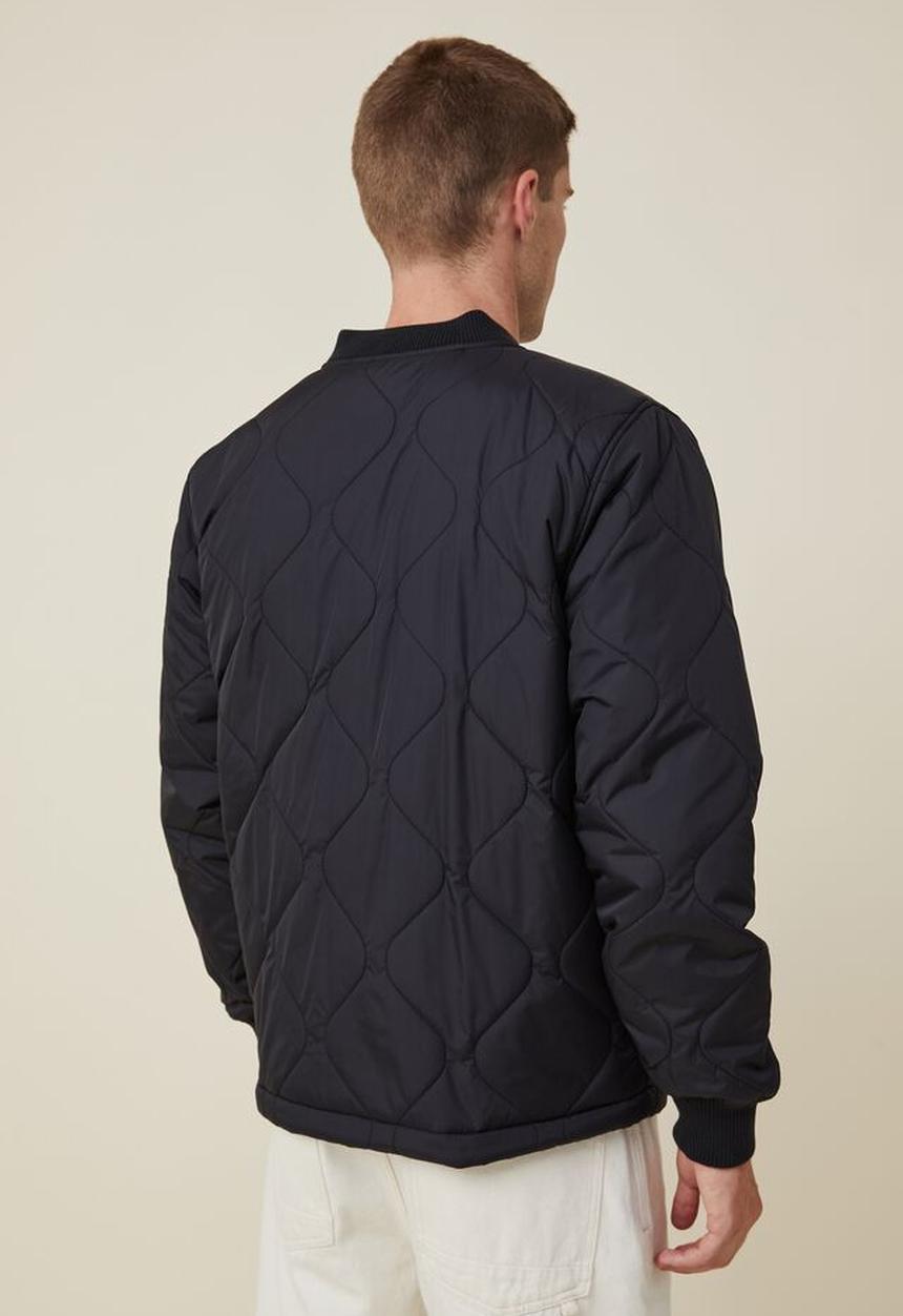 Cotton On - Recycled bomber - black