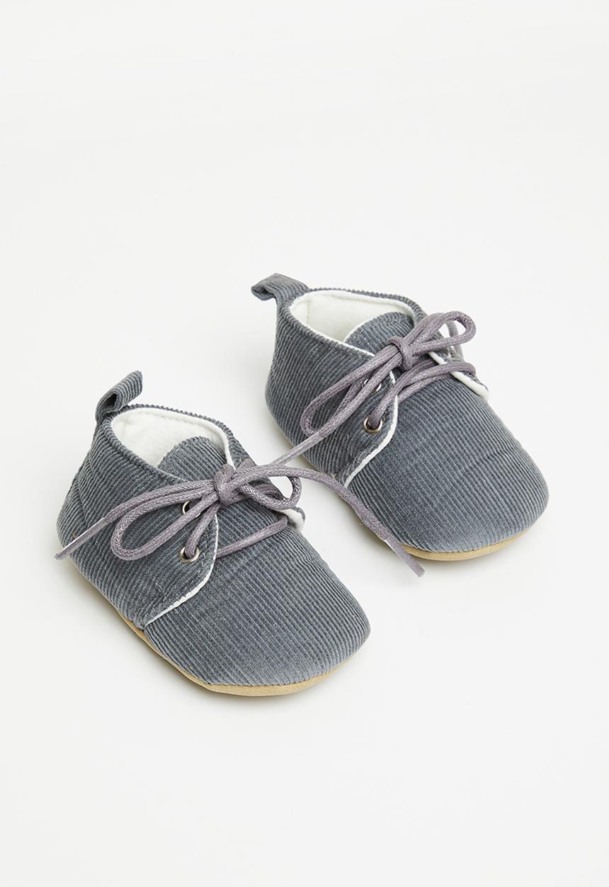 Pop Candy - Corduroy soft sole shoe - grey