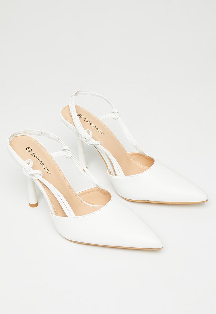 Superbalist - Nova slingback stiletto heel - white