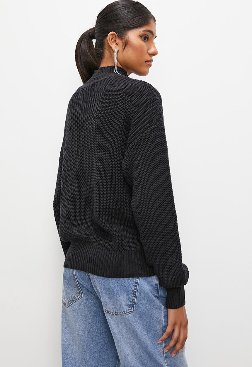 Superbalist - Lofty funnel neck - black